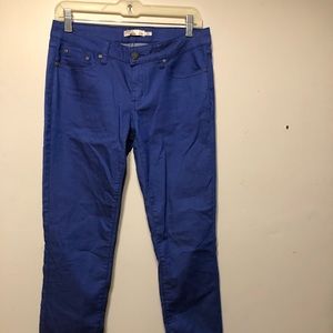 Prana royal blue skinny jeans size 28 6 EUC
